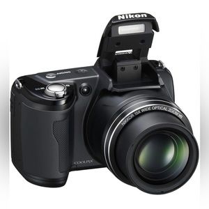 Nikon L105 12.1 MP Digital Camera with 15x Optical Zoom - Black